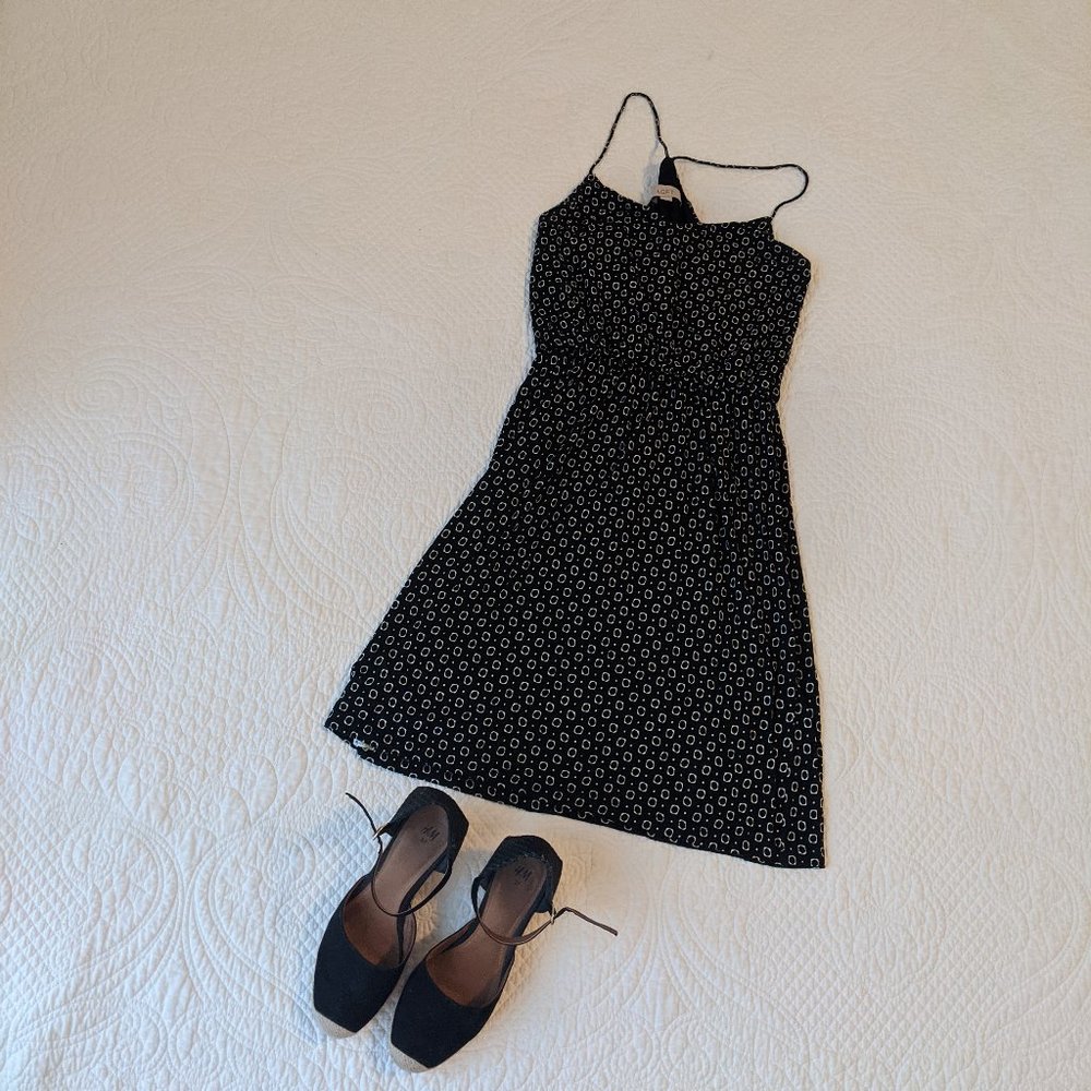 Black and white print LOFT dress